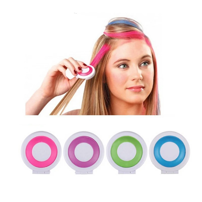 Временная Краска для волос мелок 4 цвета пудра краситель мягкая паста вечерние |