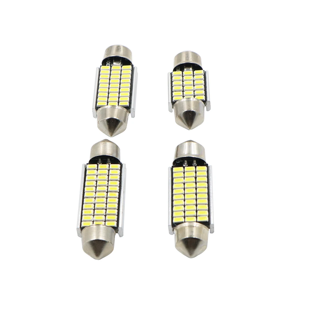 Y 100x Festoon безошибочная Canbus C5W Автомобильная интерьерная лампа 18 27 30 33 SMD 3014