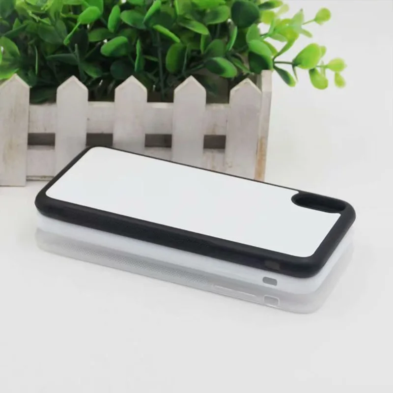 NSB uni для IPHONE XS пустые 2D сублимационные ТПУ чехлы для сотовых телефонов DIY печать резиновая задняя защитная крышка с белой металлической пластиной