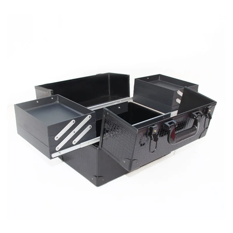 Розовый с узором крокодиловая кожа косметическая сумка для женщин макияжа