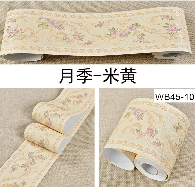 WB45-10 ПВХ самоклеющиеся обои для кухни, ванной, плинтус, наклейка, съемная, европейская плитка, наклейка на стену, водонепроницаемый декор - Цвет: WB45-10
