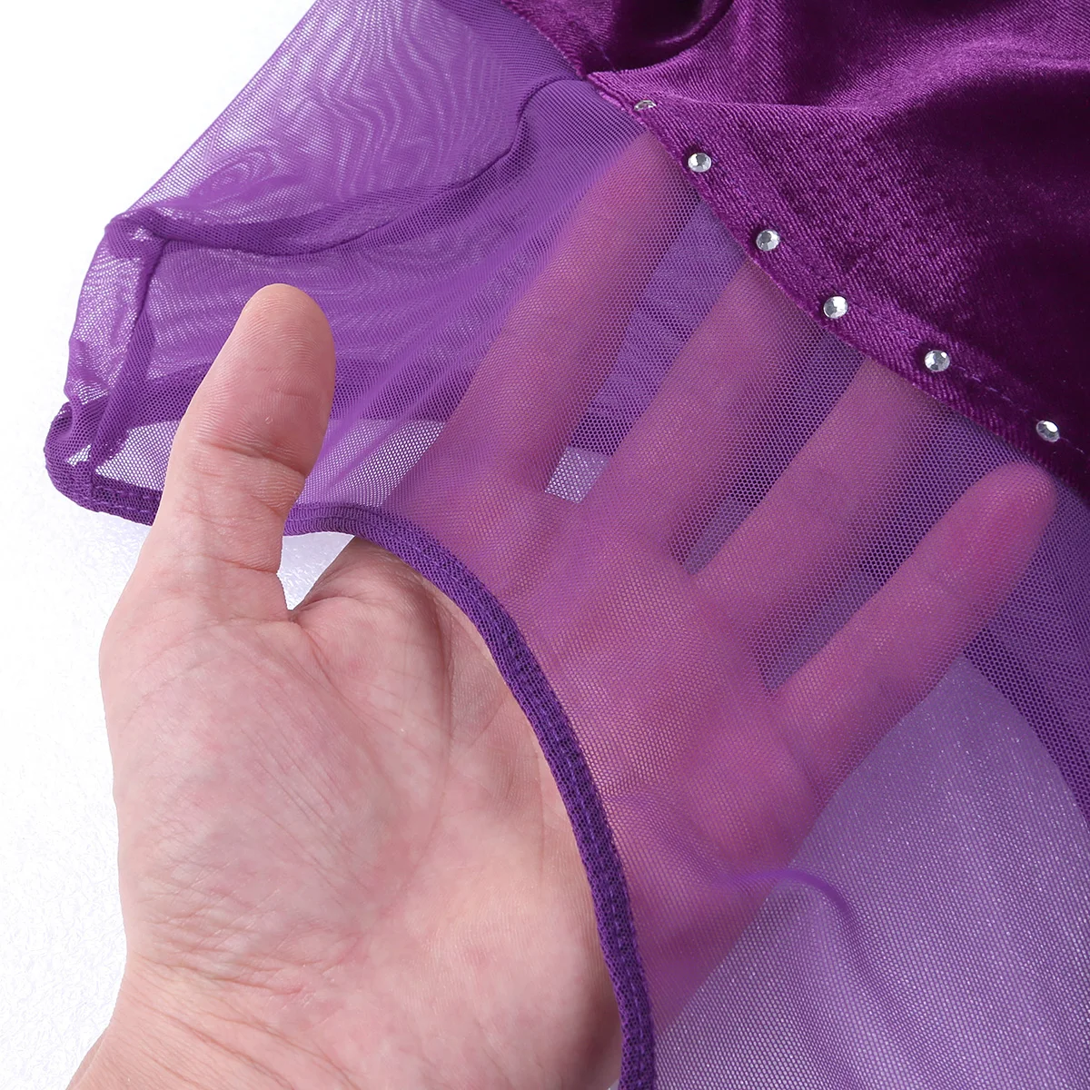 TiaoBug женское бархатное балетное платье-пачка с длинным рукавом для взрослых