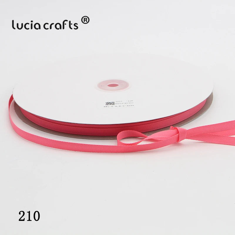Lucia Crafts 100y 6 мм многоцветные корсажные ленты бант поделки Сделай Сам шитье ручной работы упаковочные материалы аксессуары 040054279