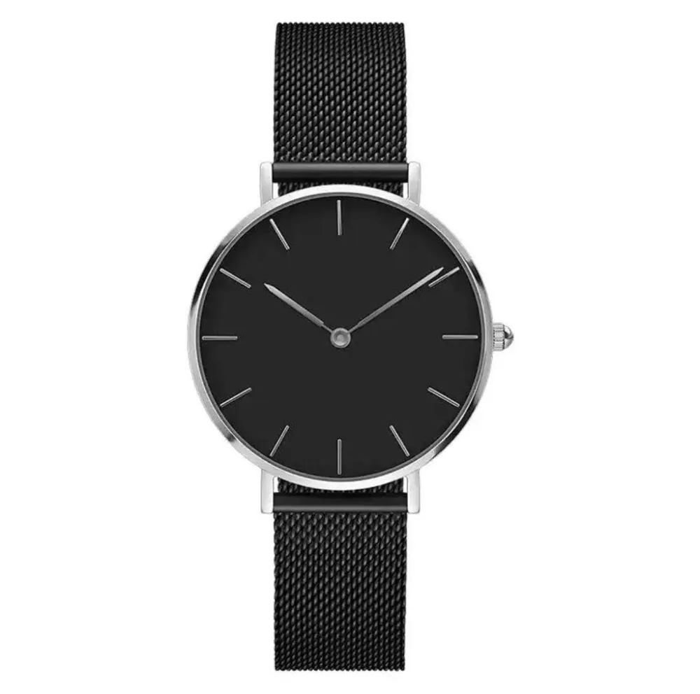 Relojes Mujer, люксовый бренд, женские часы, минималистичный стиль, твердый циферблат, унисекс, часы, часы, подарок, сетка, стальная полоса, кварцевые часы# W