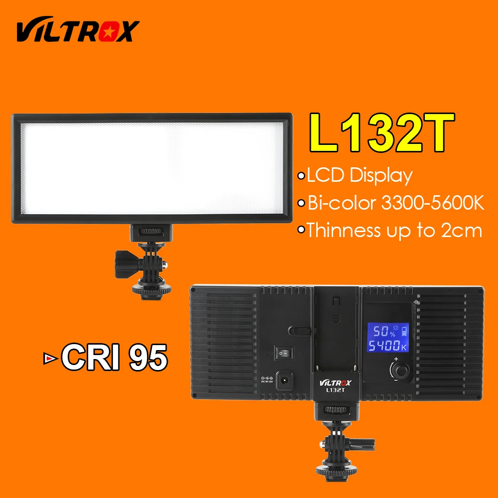 Набор для фотостудии 2x Viltrox L132T Двухцветная светодиодная лампа с регулируемой