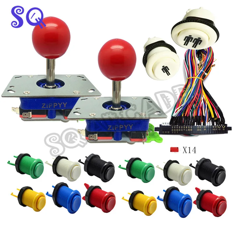 Бесплатная доставка части Arcade (пряди связка комплект с джойстиком кнопочным