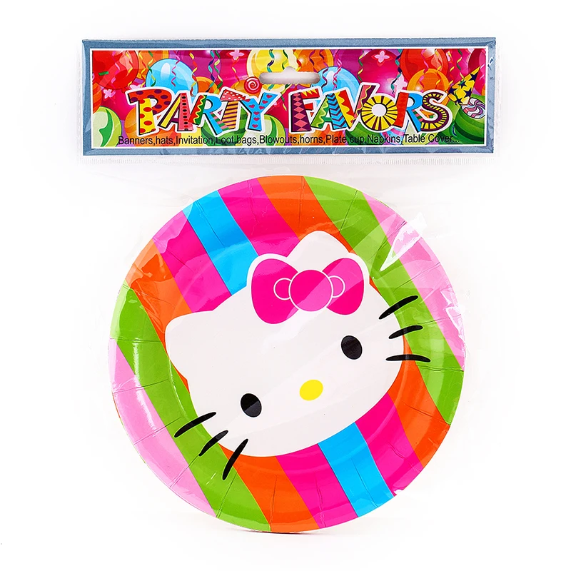 Оптовая продажа рисунок Hello Kitty тема Посуда декоративная бумага для вечеринок