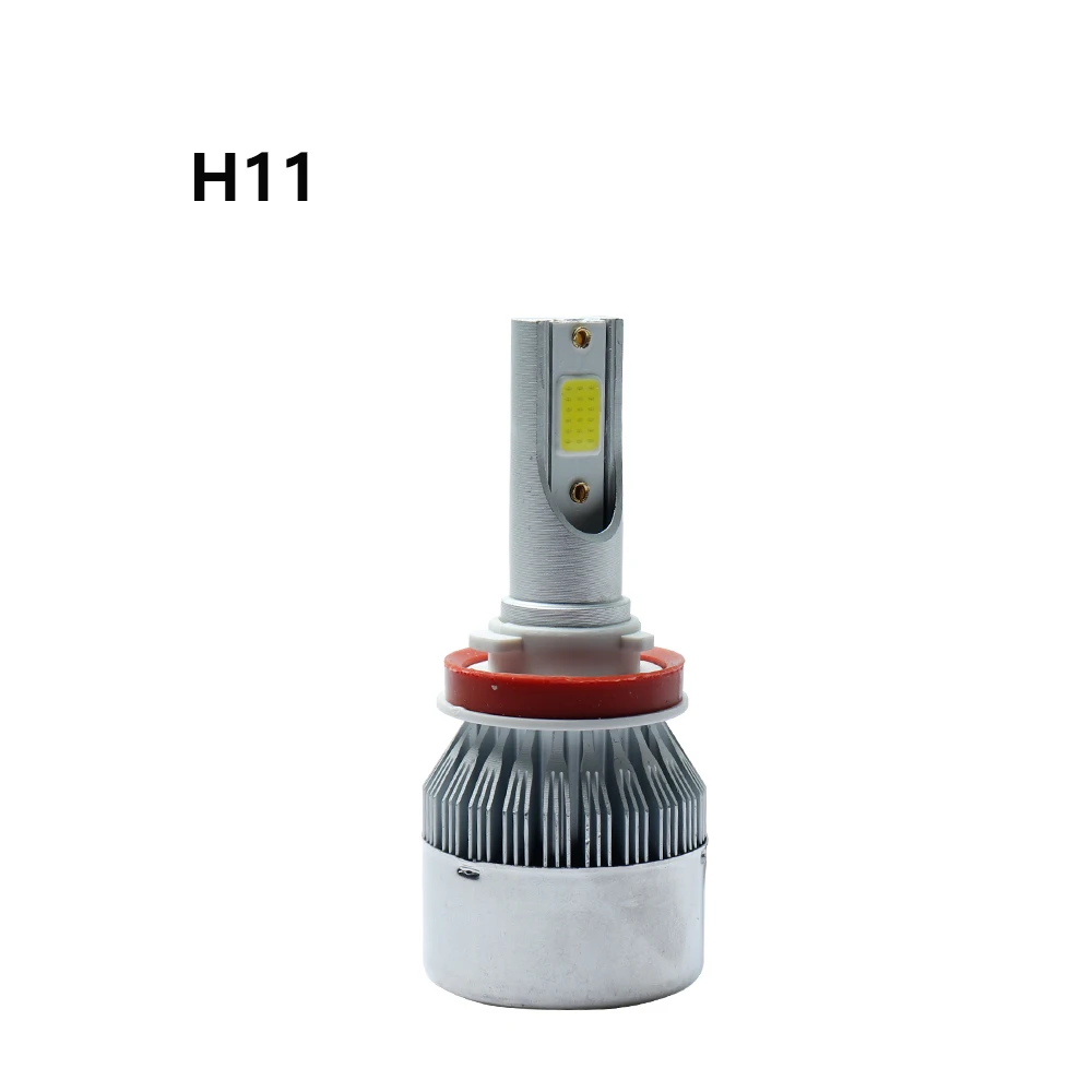 Лампы для автомобильных фар 2 шт. H7 светодиодный H11 H4 Hi/Lo H1 H3 H8 HB1 HB3 HB4 HB5 H10 HIR2 H13 H16 H27