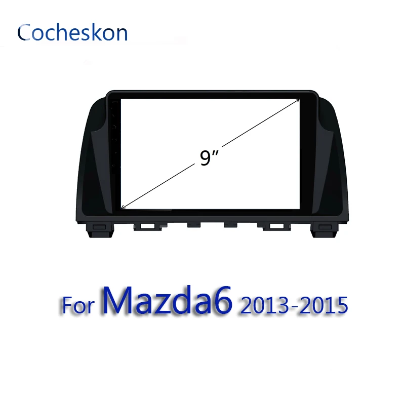 Для mazda atenza 2013-2015 2 Din Автомобильная рамка для приборной доски | Автомобили и