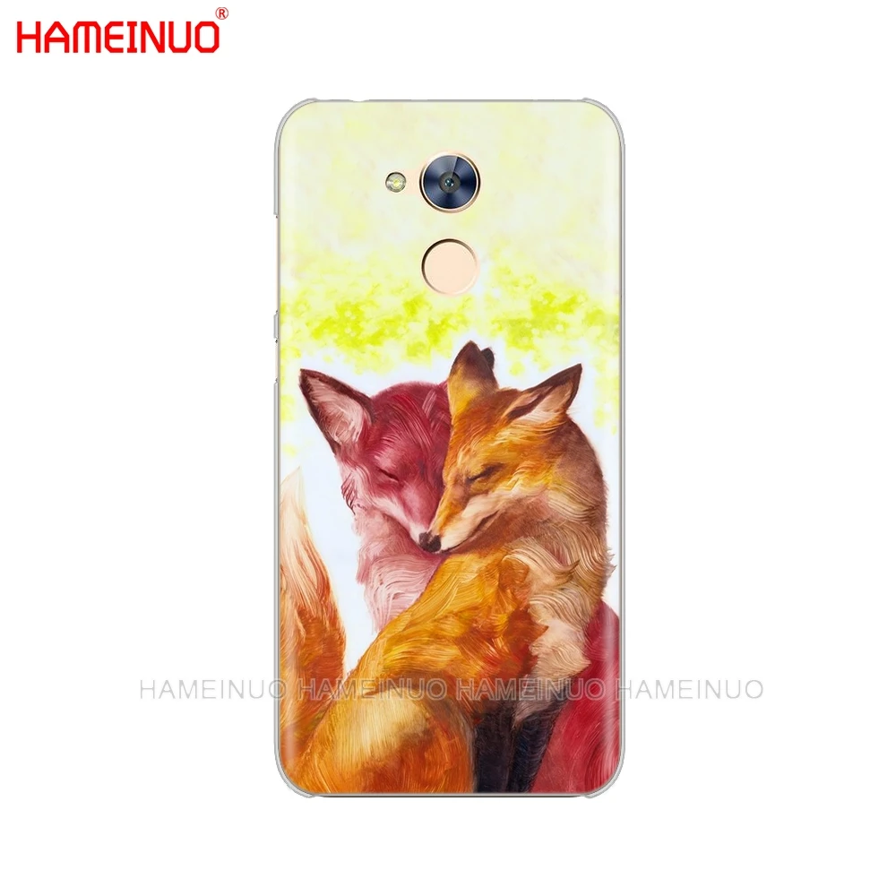 HAMEINUO милый лисичка в осенние листья лес чехол для телефона huawei Honor 10 V10 4A 5A 6A 7A 6C 6X7X8 9 LITE - Цвет: 41388