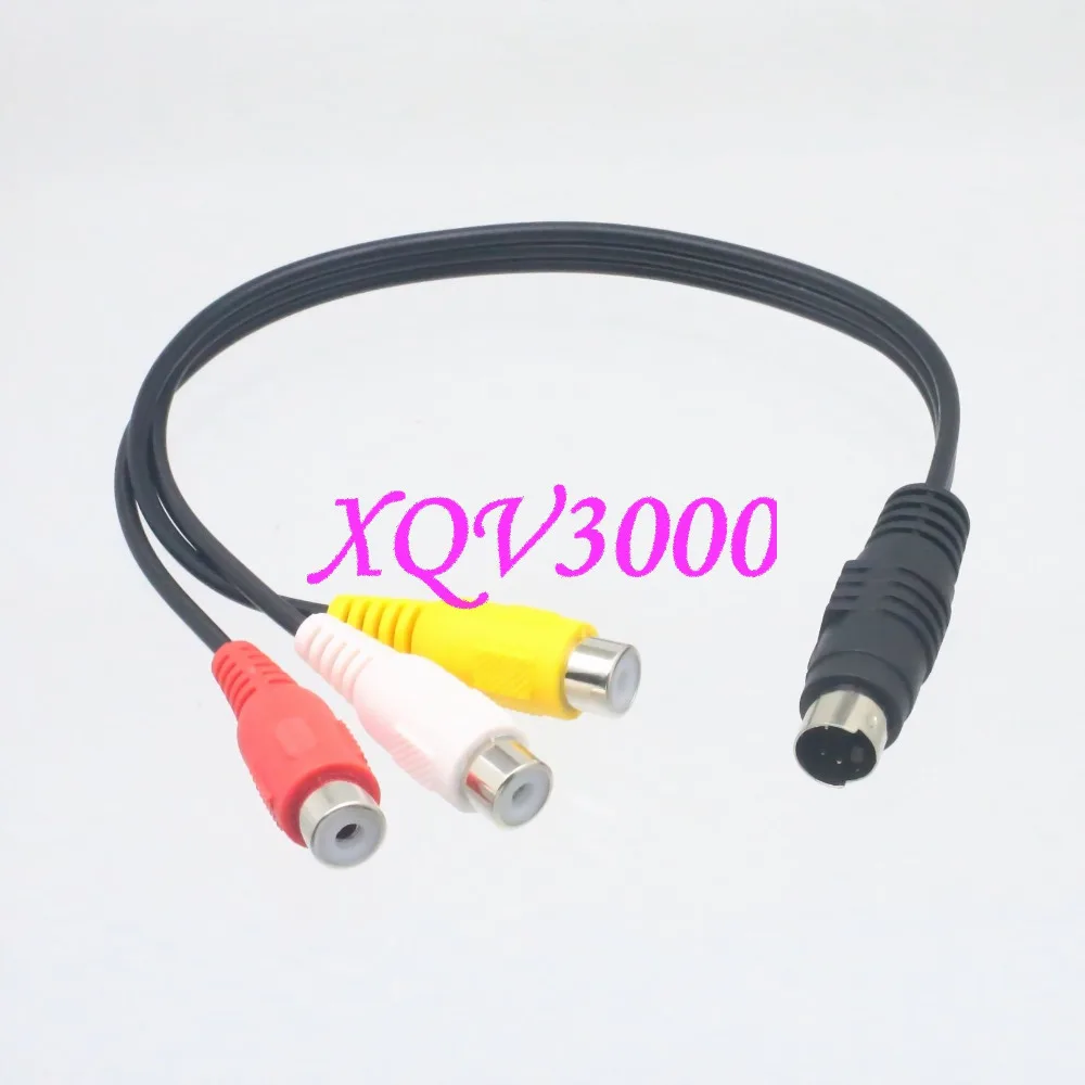4 контактный мини din Male S Video to 3 RCA Женский ТВ видео конвертер Кабель адаптер|s-video