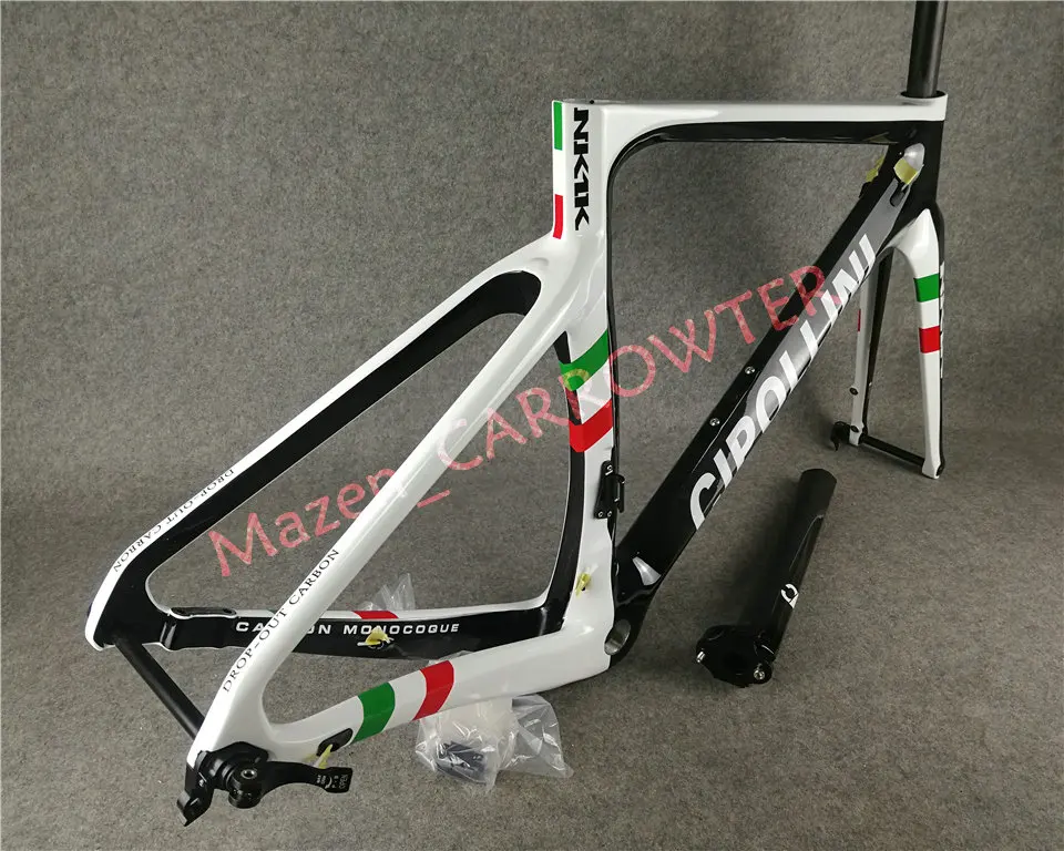MCipollini чемпион мира T1100 3K глянцевый NK1K диск карбоновый дорожный каркас диск велосипедные рамы с XS-S-M-L-XL на выбор