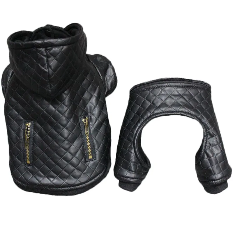 Новинка 2019 кожаный комбинезон для домашних животных Повседневная стильная