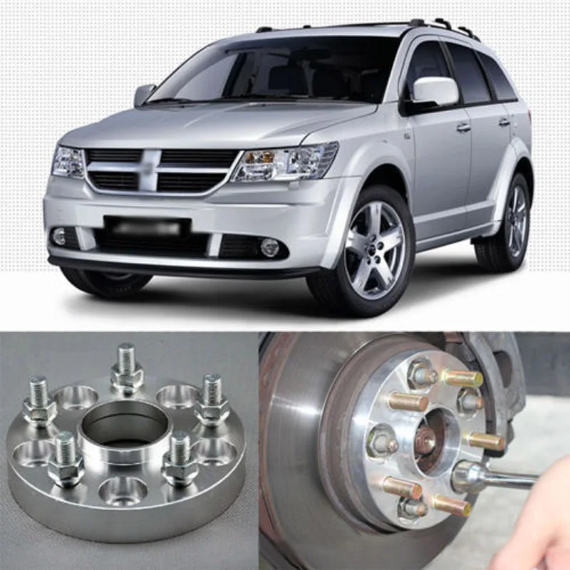 

Teeze 4pcs New Billet 5 Lug 1/2" - 20 UNF Studs Wheel Spacers Adapters For Dodge Journey 2009-2018
