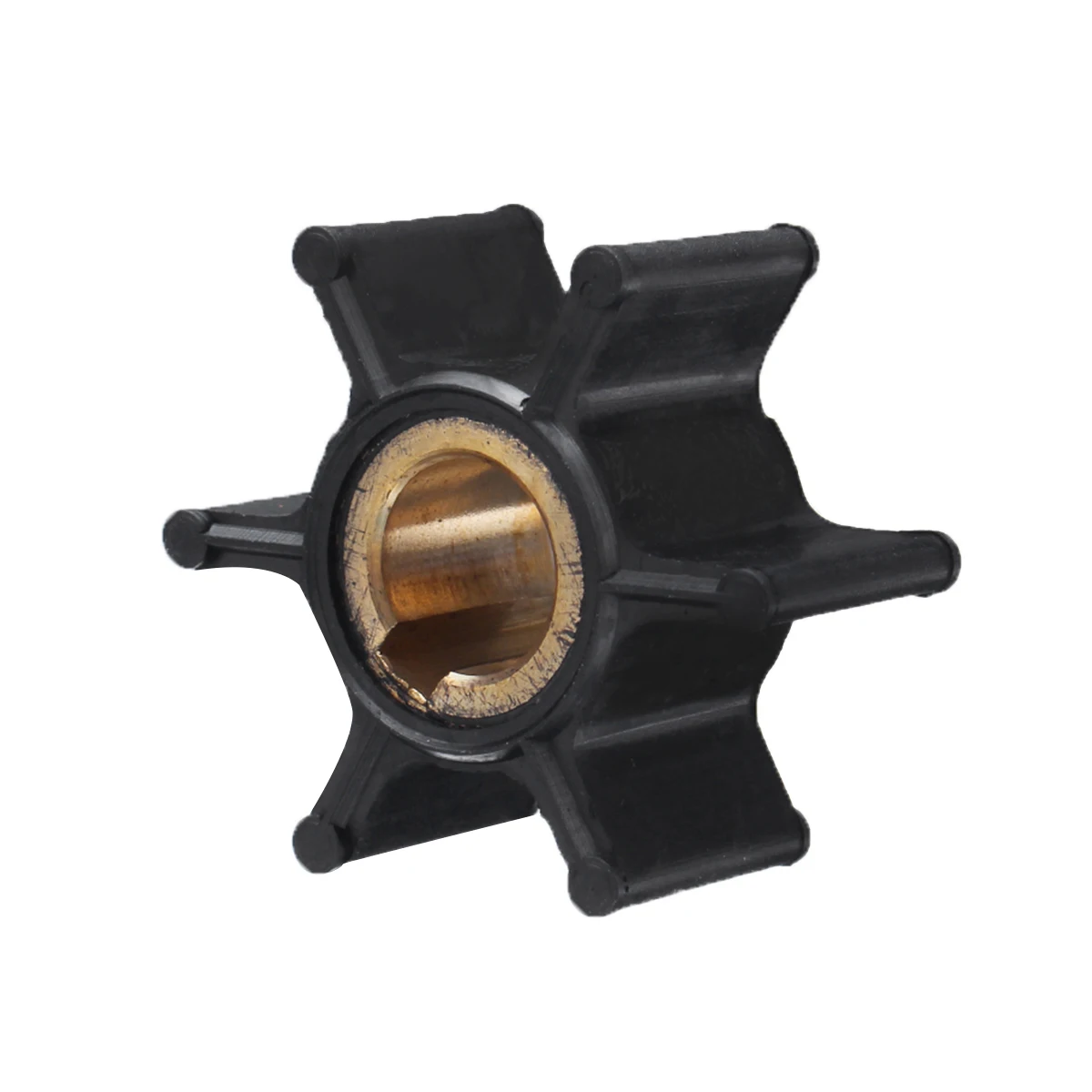 1 шт. крыльчатка подвесного водяного насоса 387361/763735 для Джонсона Evinrude OMC BRP 2-6HP 6 лезвий диаметр 35 мм резиновая черная