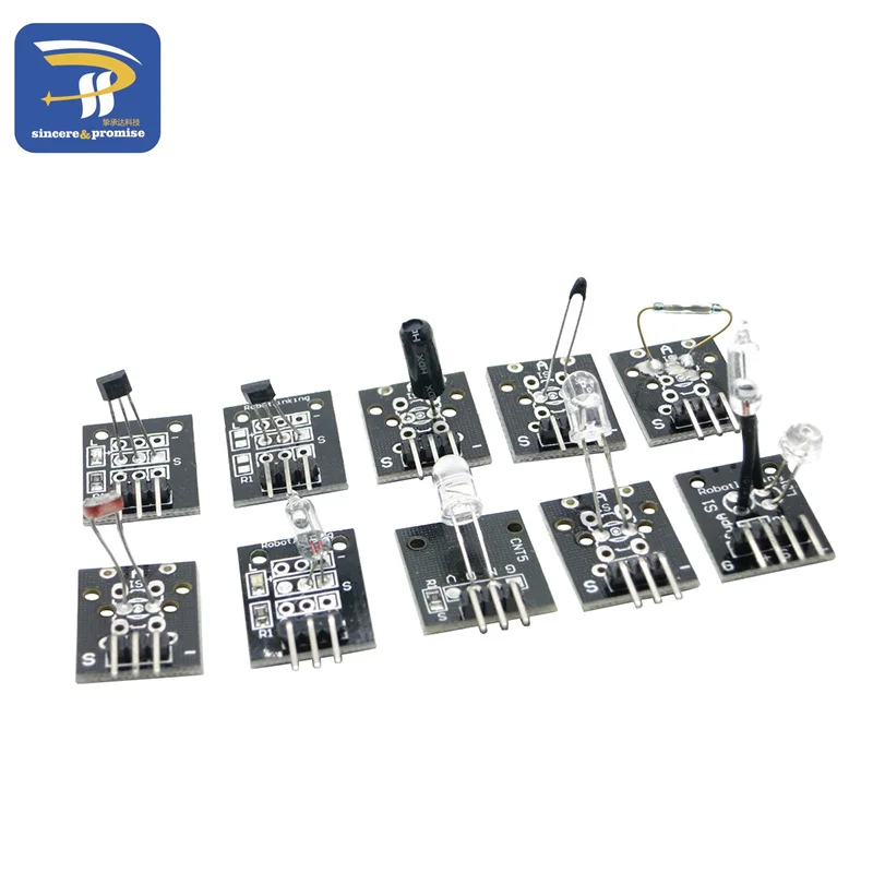 Датчик Kit 37 в 1 Сенсор комплект для Arduino/RGB/джойстик/светочувствительная/звук
