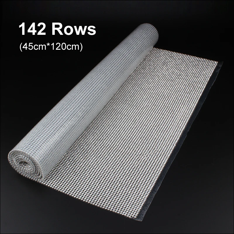 Горячая Распродажа 1 2 метров блестящие стразы сетка SS8 камни Клей основа