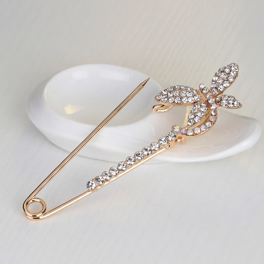 Нильсен Новая Европейская и американская мода Хрустальная Бабочка Форма женский