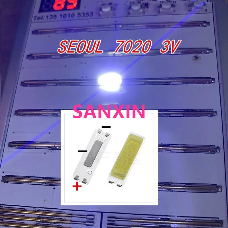 Светодиодная подсветка 0 5 Вт 3 в 7020 STHBI141E B холодный белый ЖК дисплей 55LM|Подвесные