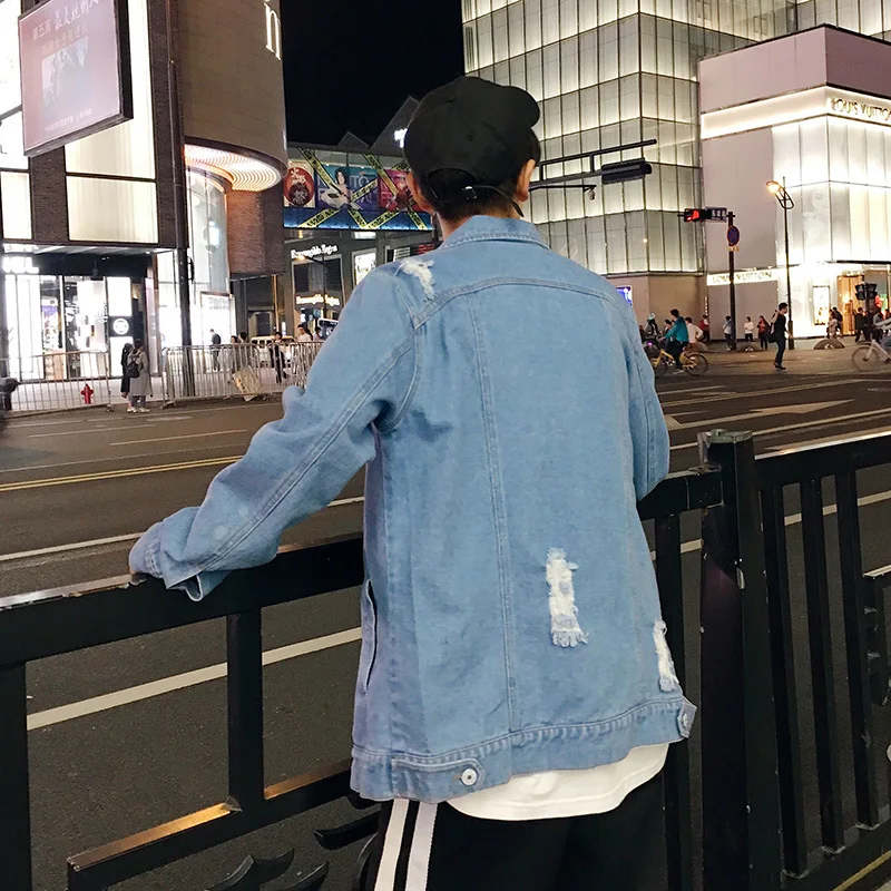 Для Мужчин's высокое качество большой Размеры рваные хлопковые Стиль джинсовая