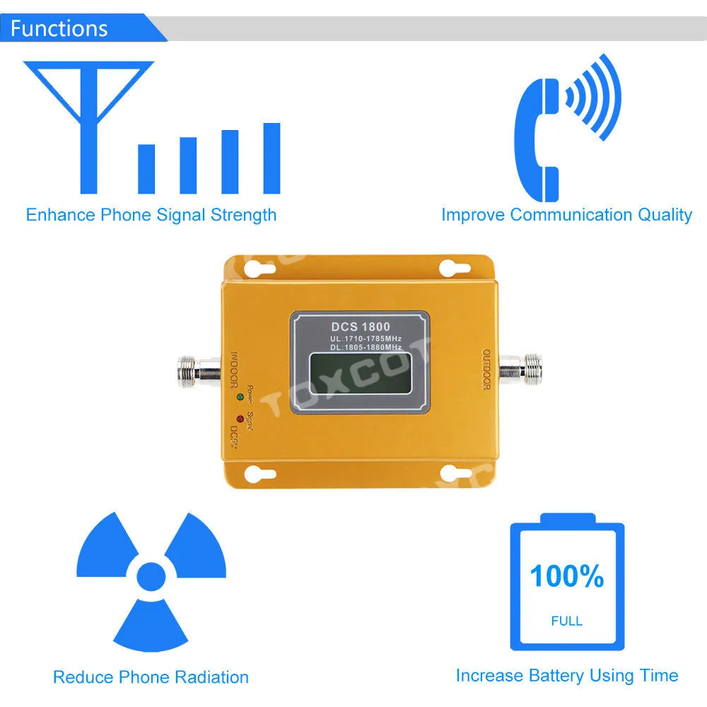 DCS 1800 МГц GSM 2g 4g LTE повторитель сигнала для сотового телефона усилитель мобильного