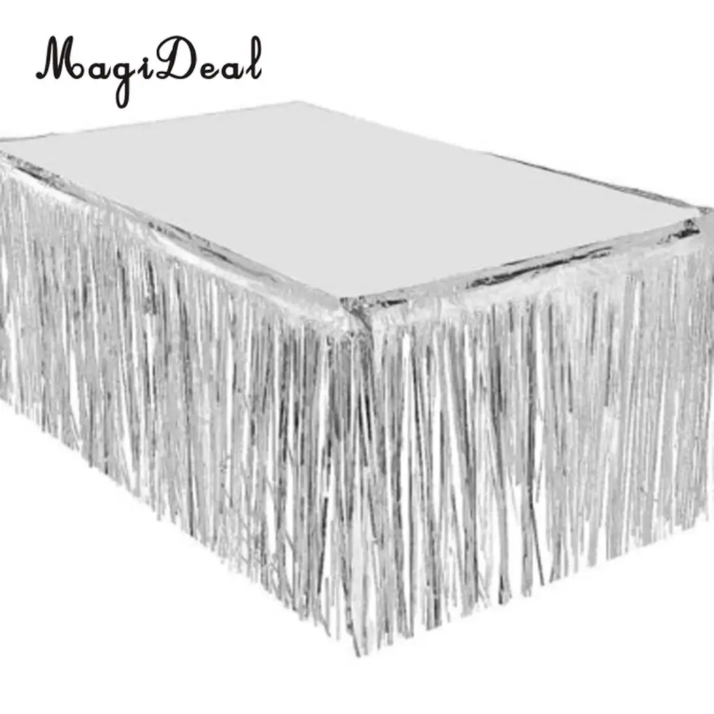 Металлическая занавеска для стола с бахромой MagiDeal сувениры свадебной вечеринки