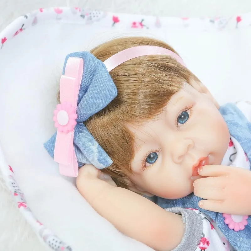 40 см Kawaii силиконовые куклы для новорожденных милые девочек детские игрушки Brinquedos