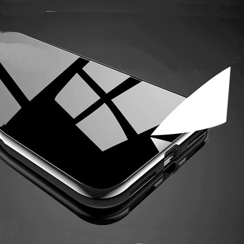 Роскошный Магнитный флип чехол для телефона iPhone X XS MAX 7 8 Plus 11 Pro PC Border прозрачная