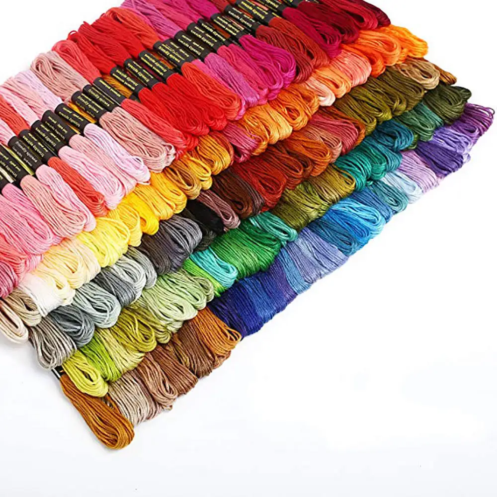 

50/100/150 Colors Cross Stitch Floss Rainbow Color Embroidery Threads Floss Sewing Threads For Women DIY Sewing Tool