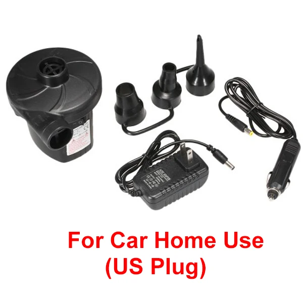 US Plug Автомобильный надувной насос для шин, Электрический надувной матрас для кемпинга, насос для быстрого наполнения, автомобильный воздушный компрессор для автомобиля, домашняя лодка - Название цвета: US Plug