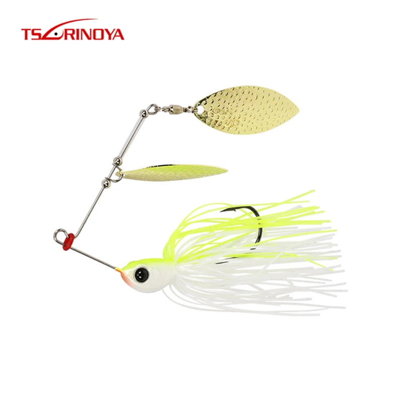 TSURINOYA вертушечная наживка 7 г 10 ложка лезвие спиннера Jig Head рыболовный крючок