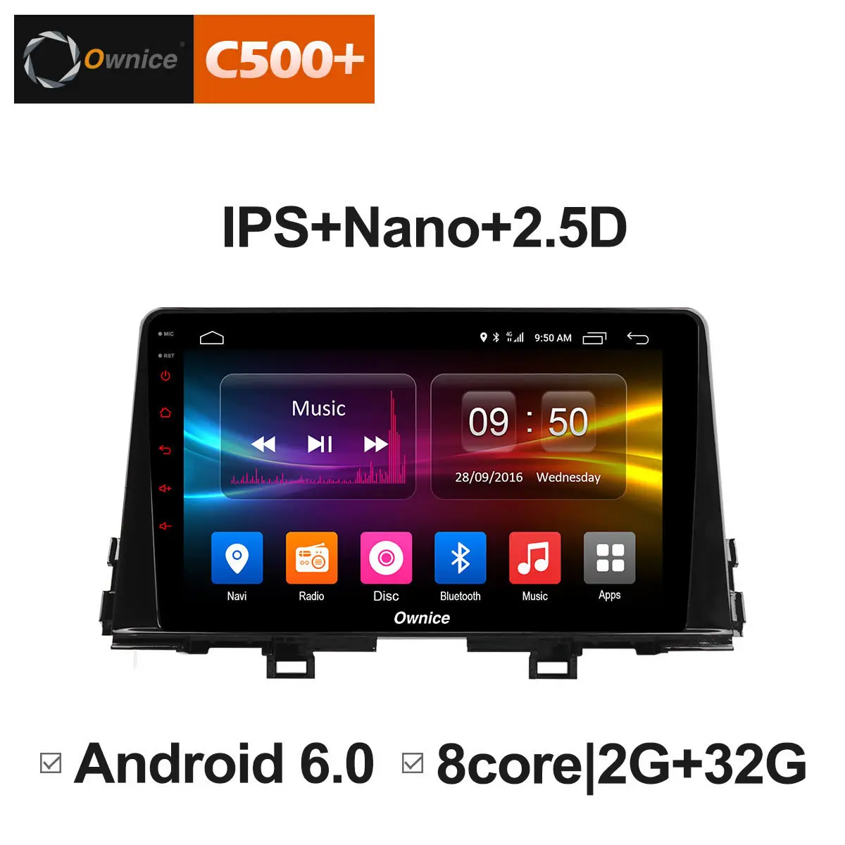 S9753P Ownice C500+ G10 Восьмиядерный Android 8,1 DVD GPS Navi Мультимедиа Стерео для KIA Morning/Picanto- радио головное устройство - Цвет: S9753P