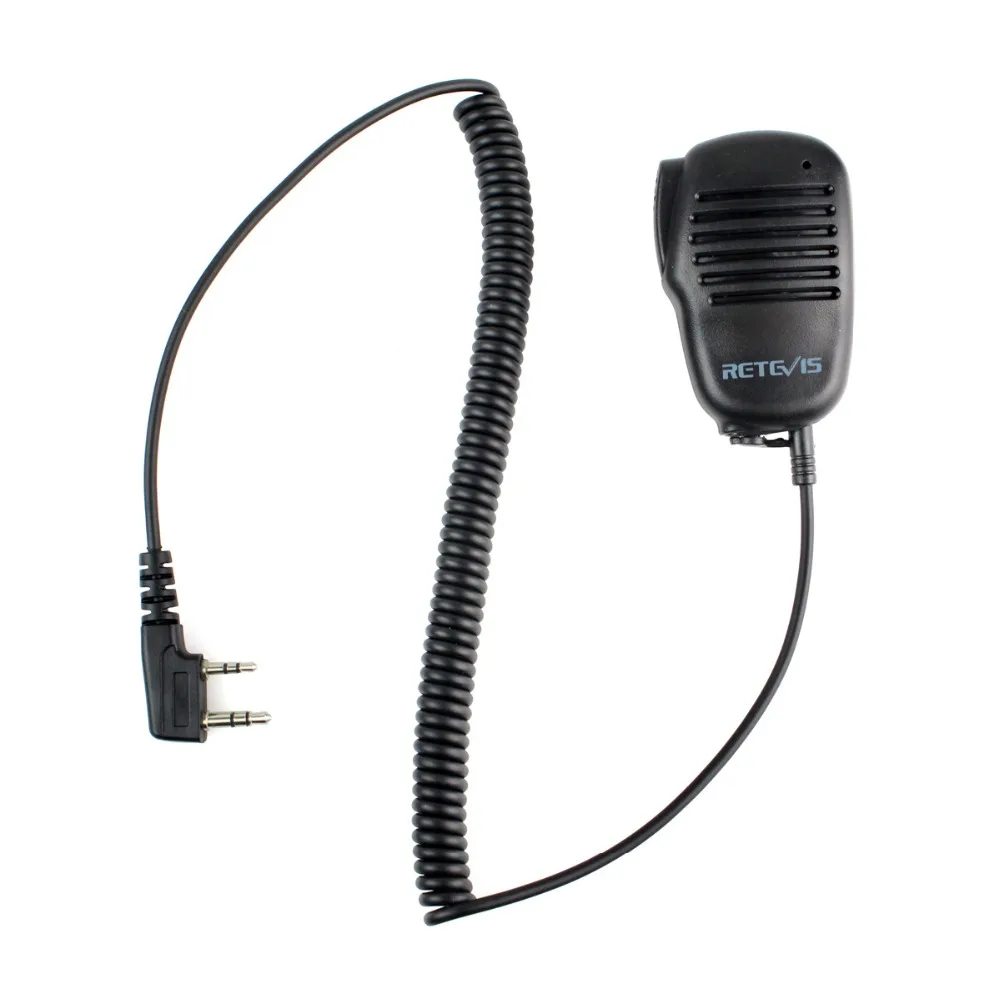 2 контактный PTT динамик с микрофоном для KENWOOD BAOFENG радиоприемник RETEVIS H777 RT5R RT3 RT5 RT80