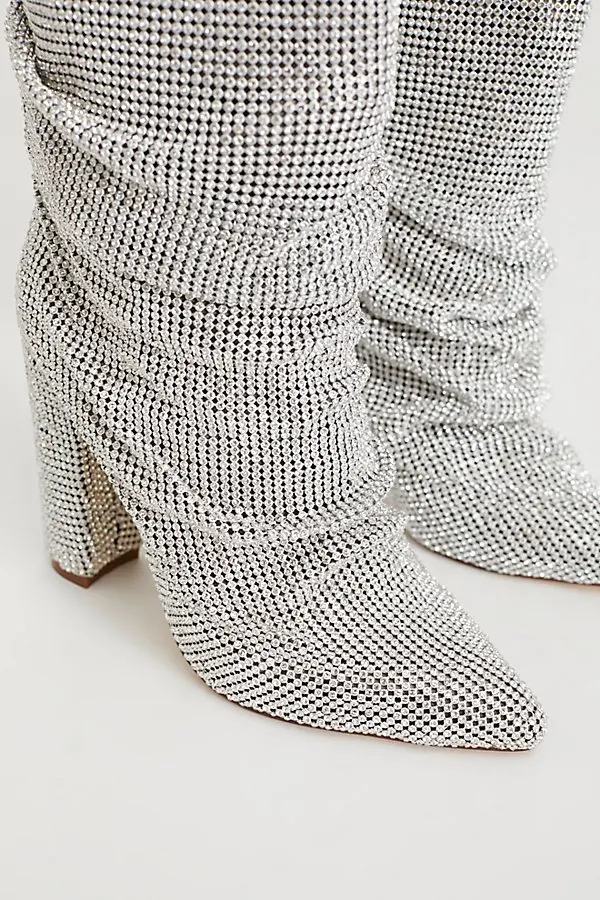 Ботинки женские Роскошные с острым носком на массивном каблуке без застежки 2018 |