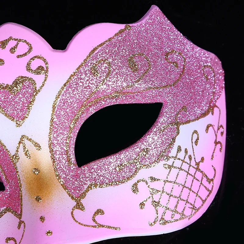GNHYLL новая золотая Маскарадная маска Mardi Gras Note маска для женщин Венецианская маска Половина лица Венецианский шар маска для Хэллоуина Рождество