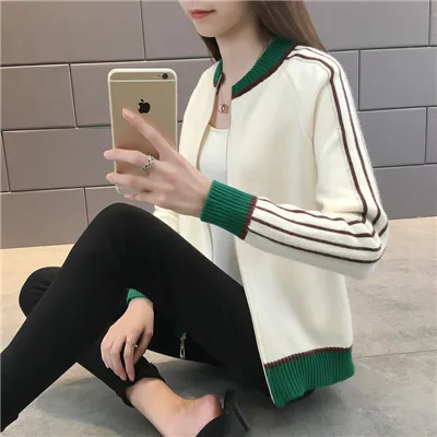 2018 Autumn Winter Fashion Women Long Sleeve Loose Knitting Cardigan Sweater Knitted Female Coat High Quality |