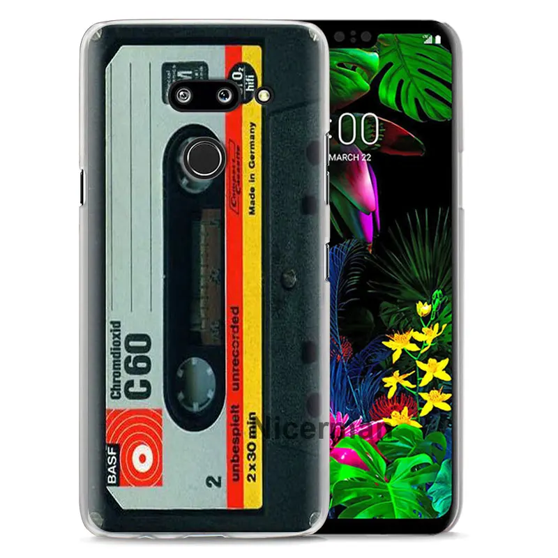 Чехол для телефона LG G6 G7 Plus G8 ThinQ V40 V50 ThinQ Жесткий Чехол для ПК Классическая старая кассета чехол Coque Capa