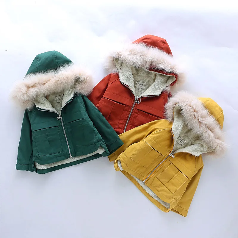 Hot sell 1-7T girls coats and jackets 2018 autumn winter Korean hooded coat thick cotton warmer kids | Детская одежда и обувь