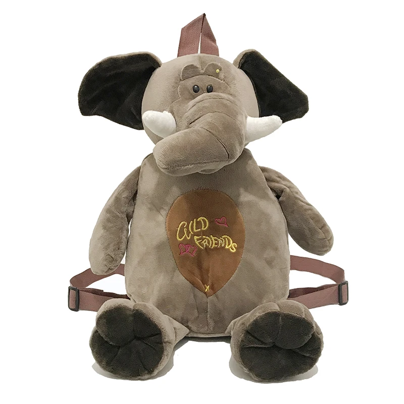 Hot-selling Fashion Girl Cute 3D cartoon Elephant Backpack female students Leisure animals dolls double shoulder bag | Багаж и сумки
