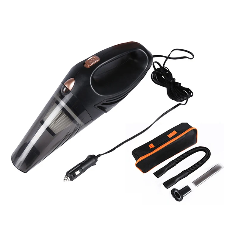 

4.8KPA Strong Power Car Vacuum Cleaner DC 12V 120W with Handbag 4800pa Cyclonic Wet/Dry Portable Vacuums Cleaner for Home Auto