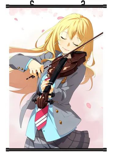 Японское аниме Ваша лежа в апреле Shigatsu wa Kimi no Uso Miyazono Kaori домашний декор настенные