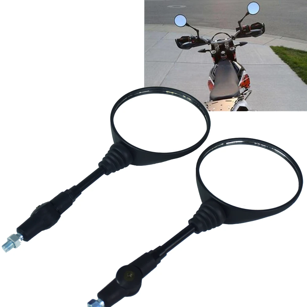

Universal Folding Motorcycle Mirror motorbike Side Mirrors Rearview Mirror 10mm For yamaha for Honda for Suzuki
