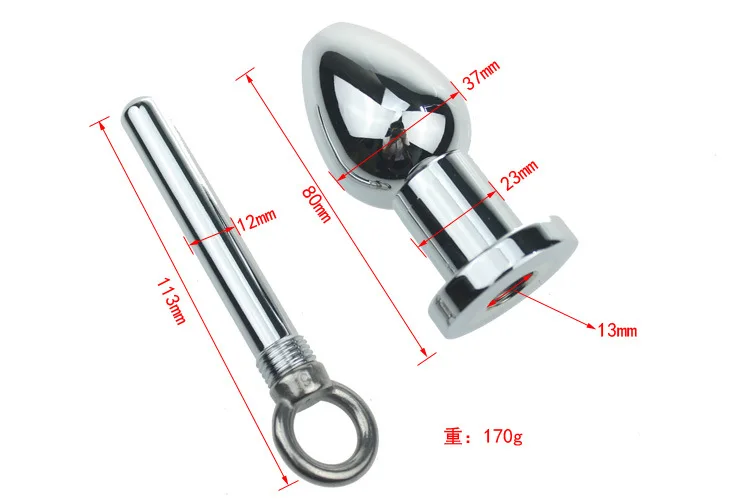Металлические Внутренние полые шарики ануса анальная пробка Анальная клизма