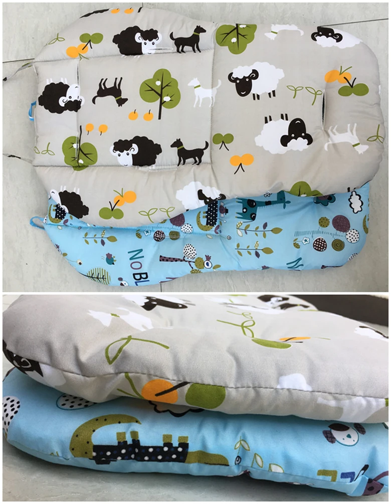 Cute Polar Bear Baby Stroller Seat Cushion Pushchair Pram Cotton Mattress Baby Carriage Seat Padding Liner Stroller Accessory
