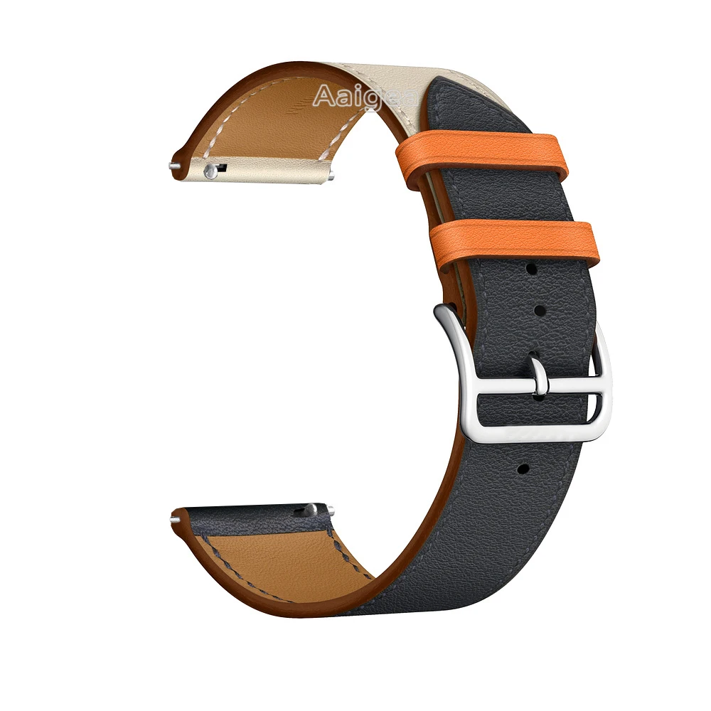 22 мм кожаный ремешок для часов для Xiaomi Huami Amazfit Strato спортивные часы 2 умные часы Мода замена запястье ремешок