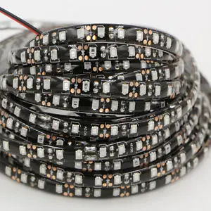 Черная Светодиодная лента водонепроницаемая 5 м 3528 2835 SMD|led ribbon|black pcbstrip light waterproof |