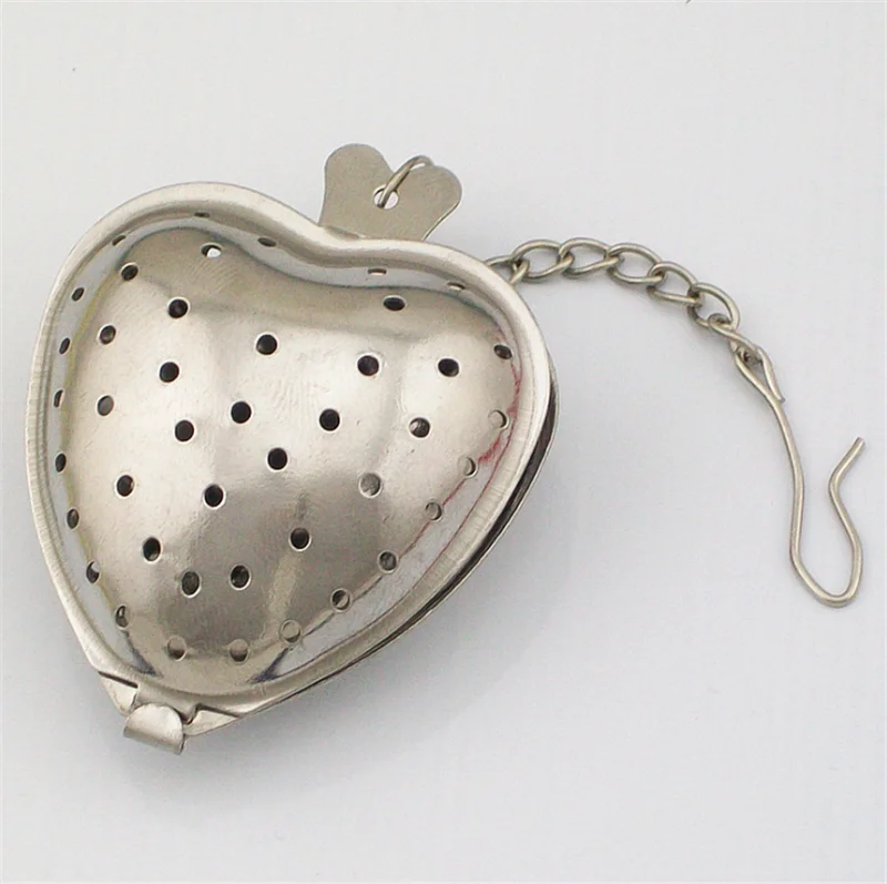 Stainless Steel Heart Tea Strainer Infuser Filter Herb Steeper Tools Accessories | Дом и сад