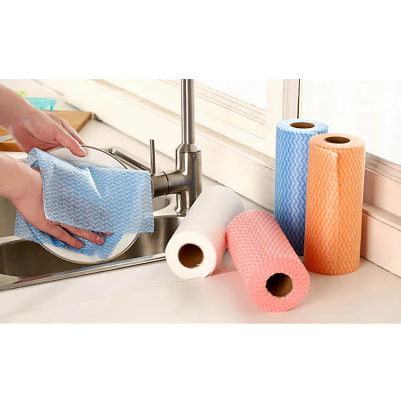1 рулон одноразовые нетканые ткани|wiping rag|kitchen cleaning clothcleaning cloth |