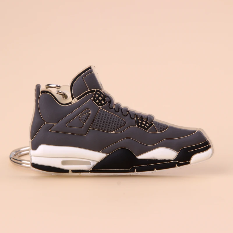 Picture Color02 Брелок Новые экзотические мини Jordan 4 Ретро обуви ключевая цепь Для мужчин и Для женщин детские подарочные брелки на баскетбольных кроссовок ключ держатель Porte Clef - Цвет: Picture Color02