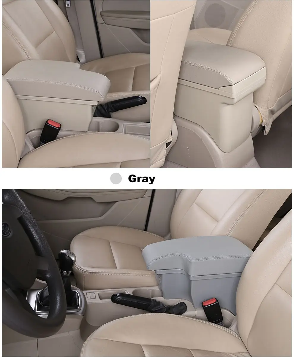 Подлокотник коробка для Ford Focus 2 MK2 2005-2011 центральный контейнер для хранения в автомобильные аксессуары